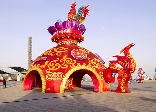 中國(guó)花燈——金雞賀歲
