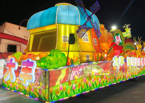 江蘇大豐區花海花車